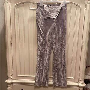Steve Madden Silver Straight Leg Women's Pants
